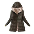 Women Parkas Winter Fleece Hooded Jackets
