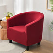 Spandex Solid Club Chair Slipcover Stretch Barrel Chair Cover