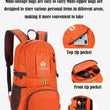 30L Foldable Backpack Camping Bag with Reflective Strip