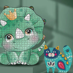 500Pcs Animal Hexagonal Puzzle