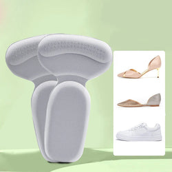 2Pairs Unisex Heel Sticker Reusable Soft Sponge Heel Pads
