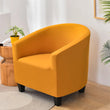 Spandex Solid Club Chair Slipcover Stretch Barrel Chair Cover
