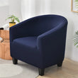 Spandex Solid Club Chair Slipcover Stretch Barrel Chair Cover