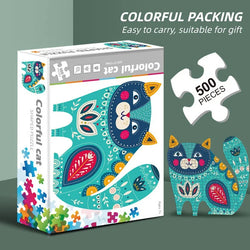 500Pcs Animal Hexagonal Puzzle
