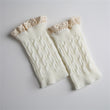Women Knitted Lace Gaiter Leg Warmer