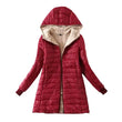 Women Parkas Winter Fleece Hooded Jackets