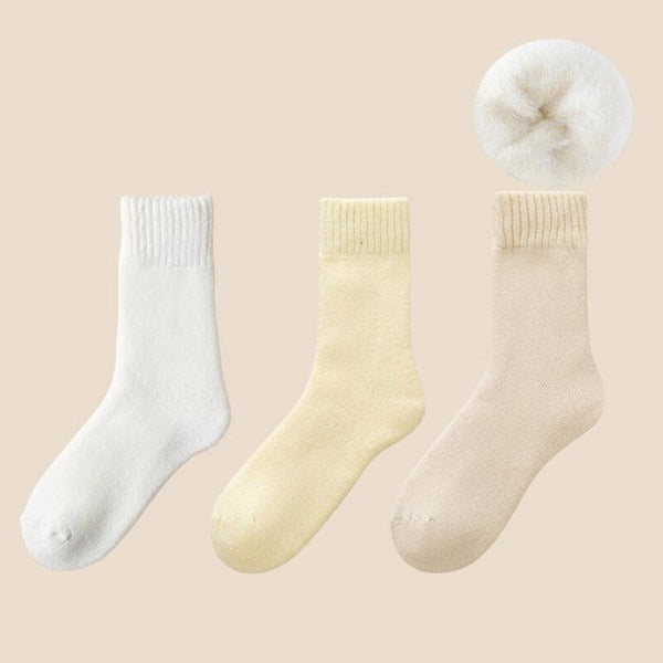 3pairs Winter Thick Striped Warm Socks