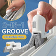 Groove Cleaning Tool Window Groove Cleaning Cloth with 2 Replace Brush Head