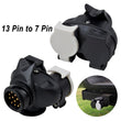 13 Pin to 7 Pin Trailer Board Extension Adaptor Socket Plug Caravan Towing