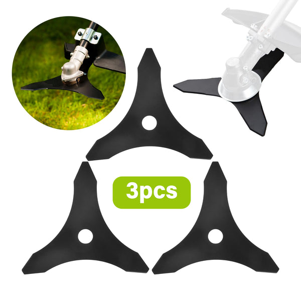 3x Grass Trimmer Brushcutter Mower Cutter Blade 3 Teeth Brush Cutter Blades