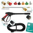 4000 PSI SPRAY GUN & TIP KIT High Pressure Washer+ 5Pcs Spray Nozzles