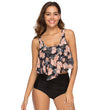 Women Top Ruffled High Waist Swimwear Two Pieces Bathing Suits Bikini Sets