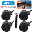 Inner Tube 24x1.95-2.125 Straight Schrader Valve Bicycle Bike Wheel Tyre