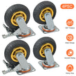 4x Heavy Duty 6" Swivel Castor Wheels Trolley Furniture Casters 1000KG