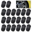 20x Black Hex Wheel Nuts M12x1.25 Fits Subaru Impreza Hatch Sti WRX