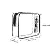 Clear Toiletry Bag with Zippers Travel Cosmetic Makeup Bag