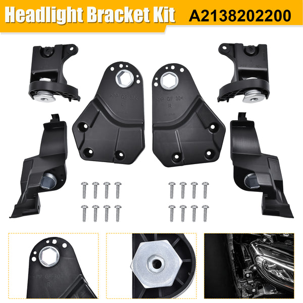 Left+Right Headlight Bracket Repair Kit Fit For Mercedes-Benz E Class W213