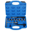 10pcs Diesel Injector Seat Cutter Tool Cleaner Set Universal Re-Face Score Kit