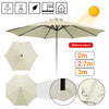 Replacement Fabric Parasol Garden Canopy 2m 2.7m 3m Cover 6 or 8 Arm