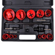 21pc Plumbers Bi-metal Hole Saw Sheet Wood Metal Kit Set 19mm - 76mm