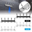 2PCS Heavy Duty Stainless Steel Wall Mounted Coat Hooks Hanger Rack Holder