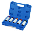 Thin Wall Impact Socket Set 1/2" Deep Alloy Locking Wheel Nylon Sleeved