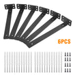 6 Pack Floating Shelf Brackets 10 inch