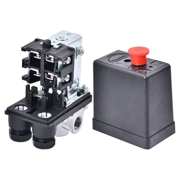 Air Compressor Auto Pressure Switch Control Cut Off Valve 175PSI 240V 20A