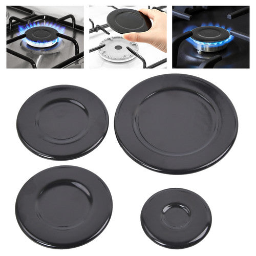 Set of Cooker Oven Gas Hob Rapid Burner Flame Caps Crown Ring Tops Covers