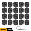 20Pcs 19mm Black Wheel Nut Bolt Covers Caps Set Tool