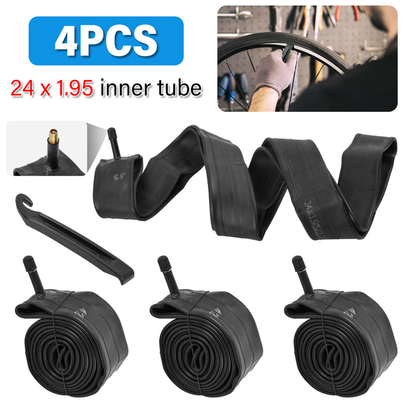 Inner Tube 24x1.95-2.125 Straight Schrader Valve Bicycle Bike Wheel Tyre