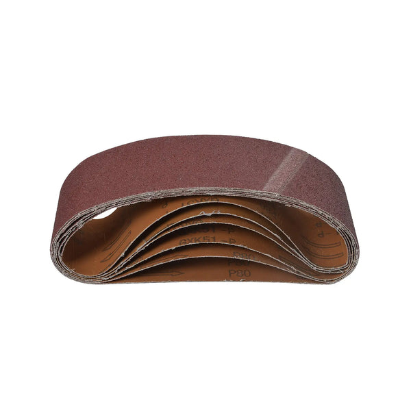 24Pack Sanding Belts 75X533 mm Mixed Grade 40 60 80 120 Grit