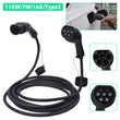 Type 2 EV Charging Cable 11kW 16A 3 Phase 7m with Bag