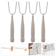 2pack Extendable Stainless Steel BBQ Fork U-shaped Grill Fork