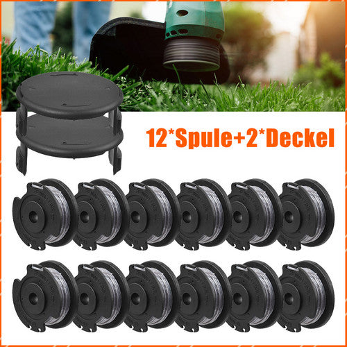 12× For Bosch Strimmer/Trimmer Replacement Spool & Line Cutting Line