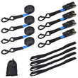 4x Ratchet Straps 5m x 25mm Tie Down Straps Loading 800kg