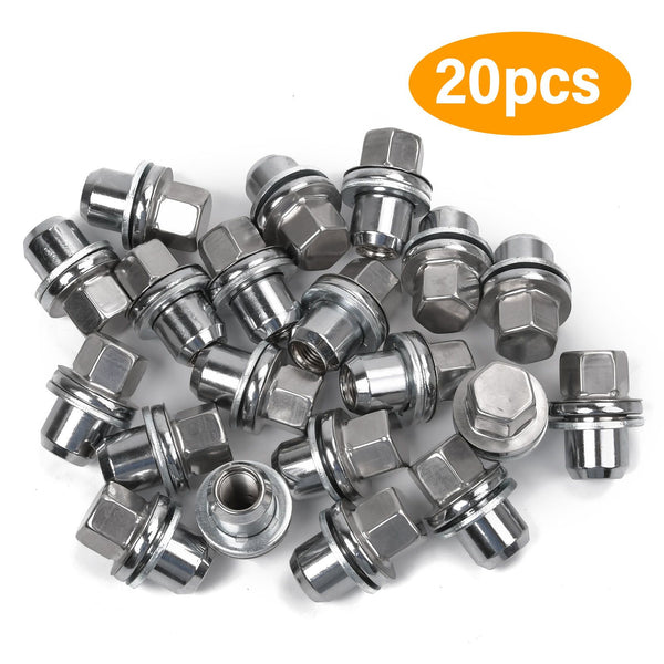 20x STAINLESS Alloy Wheel Nut For Land Rover L322 Discovery 3 4 5