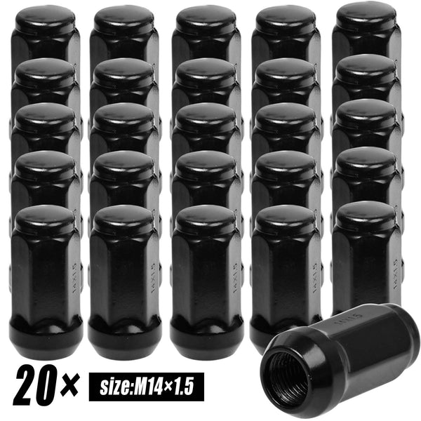 20 x M14 x 1.5 Alloy Wheel Nuts 19mm Hex Lugs For FORD