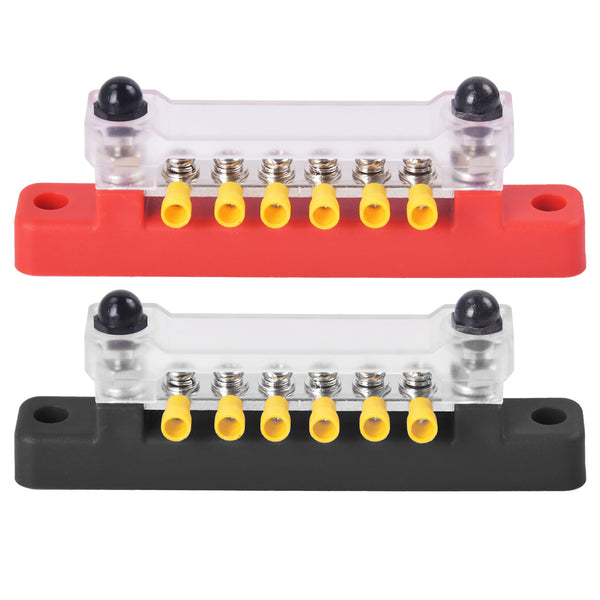 6 Way Bus Bar Auto & Marine Power Distribution Earthing Block 150A