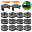12× For Bosch Strimmer/Trimmer Replacement Spool & Line Cutting Line