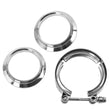 2.5" 63.5mm V Band Vband Clamp Stainless Steel Flange Turbo Exhaust Downpipe