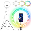 12" LED Selfie Ring Light w/ Tripod Stand Cell Phone Holder Makeup Live Video