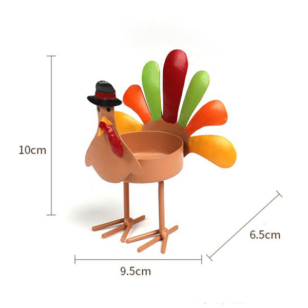 Sitting or Standing Metal Chick Candle Holder