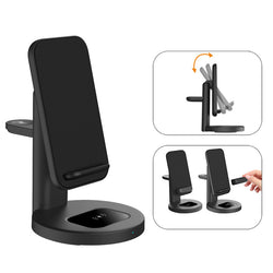 3-in1 Magnetic Charging Station Fast Charging Stand Compatible with Andriod System