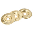 100mm Wood Carving Disc 22mm Bore - Pack of 3