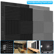12PCS Acoustic Foam Panels Studio Soundproofing Foam Tiles Pads