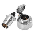 7pin 12V N Type Metal Socket And Plug Set Trailer Caravan