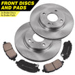 2x 258mm VENTED FRONT BRAKE DISCS AND PADS FOR FORD FIESTA MK7 08-17