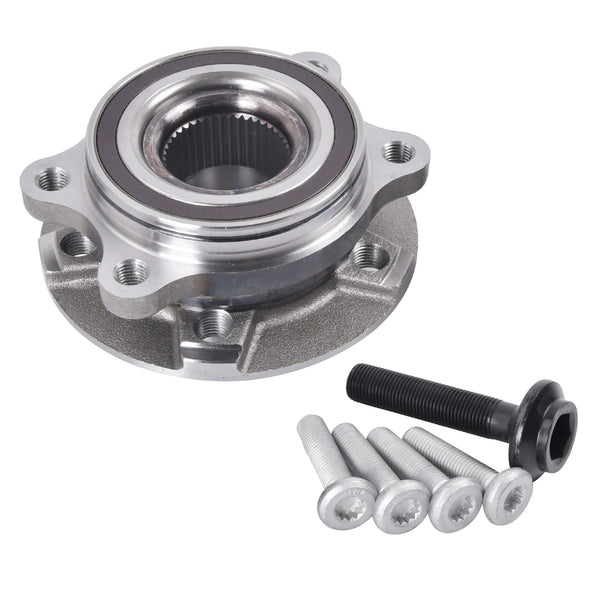 Wheel Hub Flange+Bearing+Bolts Kit For Audi A4