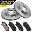 2x 258mm VENTED FRONT BRAKE DISCS AND PADS FOR FORD FIESTA MK7 08-17